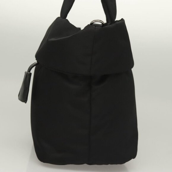 PRADA Hand Bag Nylon Black Silver Auth - Picture 9 of 16